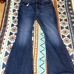 Lee Jeans Size 16 P slim fit flare high rise
